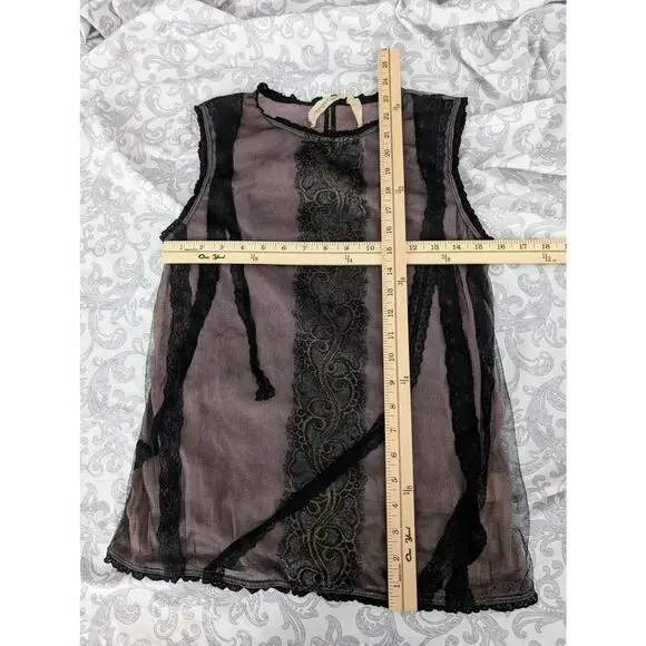 mystree stretch mesh top size small - Picture 2 of 7